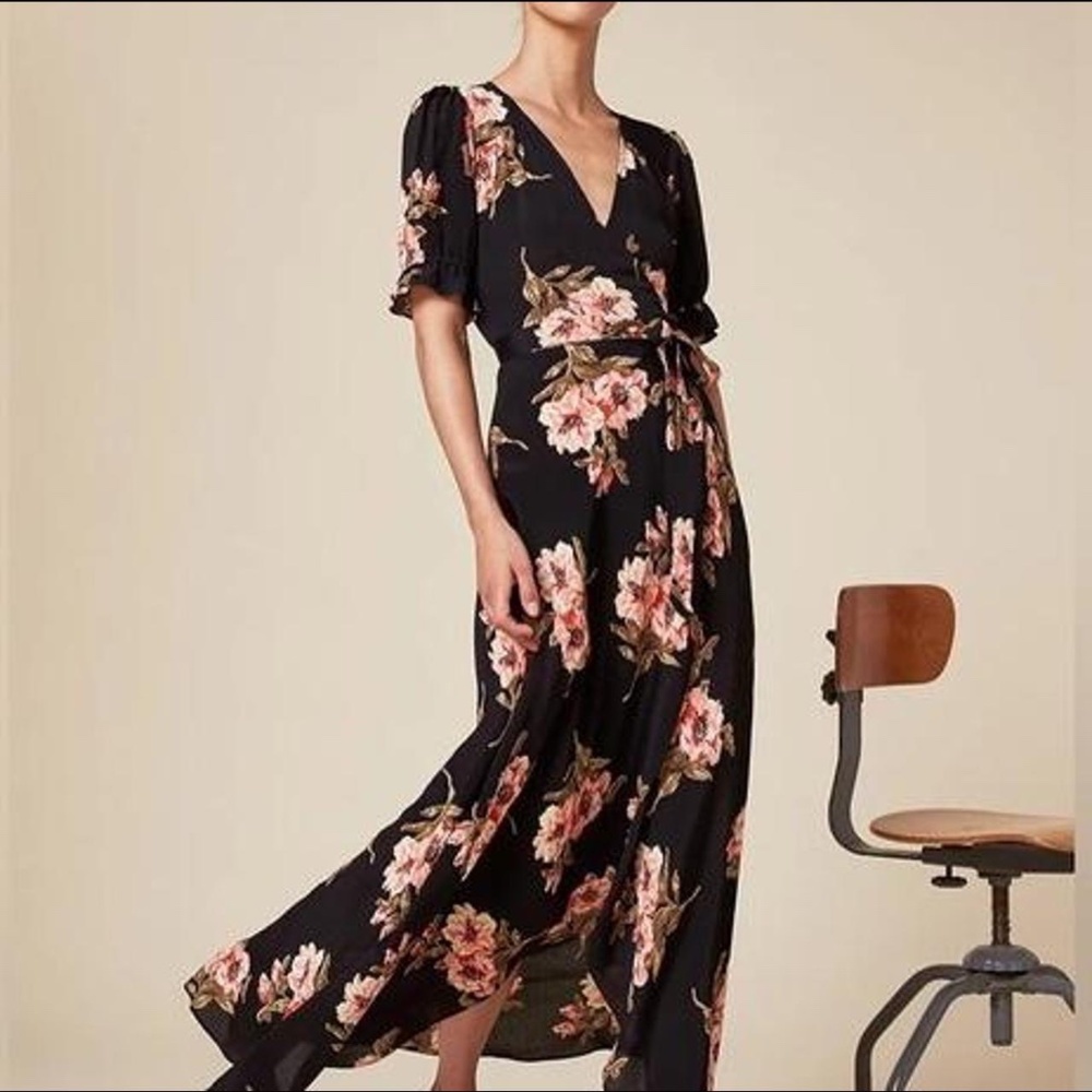 Reformation Addilyn Floral Print Dress